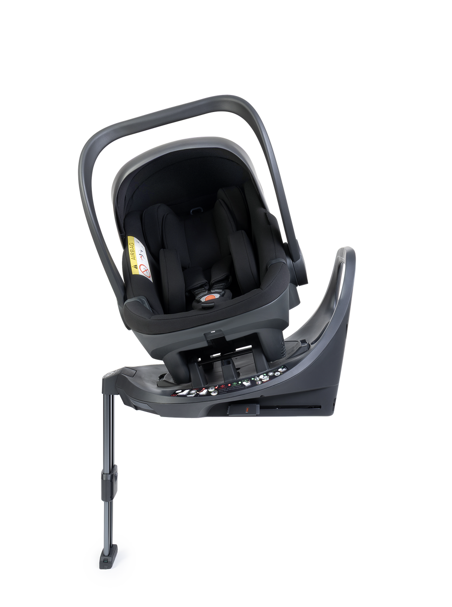 Peach 8 Black Pushchair and Carrycot - 360 Car Seat Pushchair Bundle