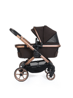 Peach 8 Pecan Pushchair and Carrycot - 360 Car Seat Pushchair Bundle