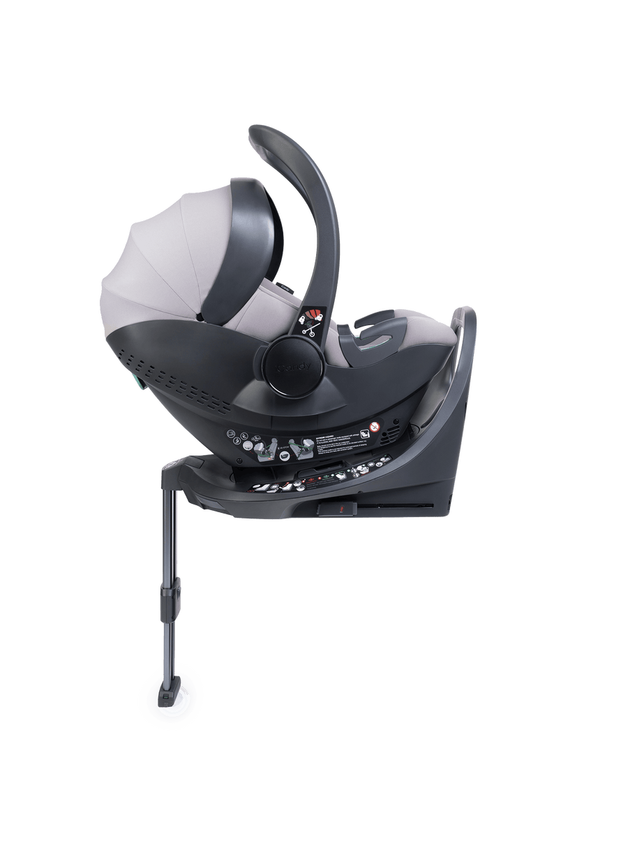 Peach 8 Grey Pushchair and Carrycot - 360 Car Seat Pushchair Bundle