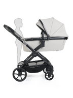 Peach 8 Taupe Pushchair and Carrycot - 360 Car Seat Pushchair Bundle