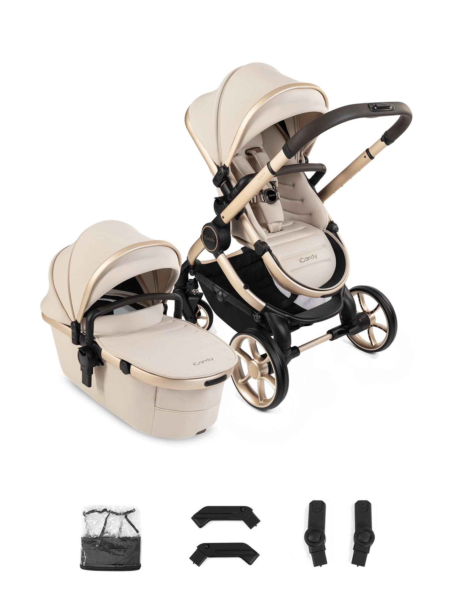 Peach 8 Biscotti Pushchair and Carrycot