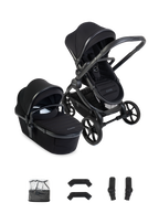 Peach 8 Black Pushchair and Carrycot