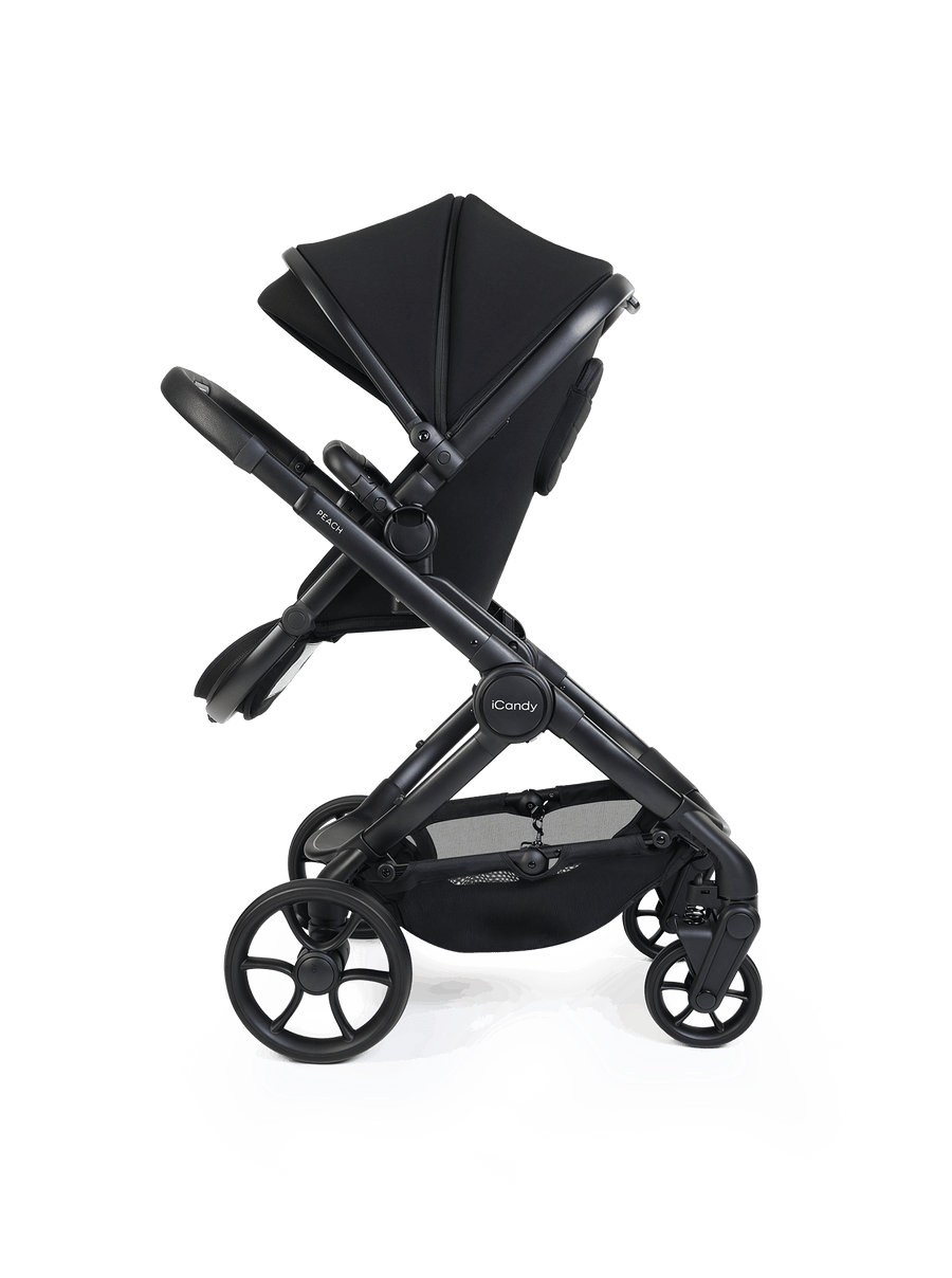 Peach 8 Black Pushchair and Carrycot