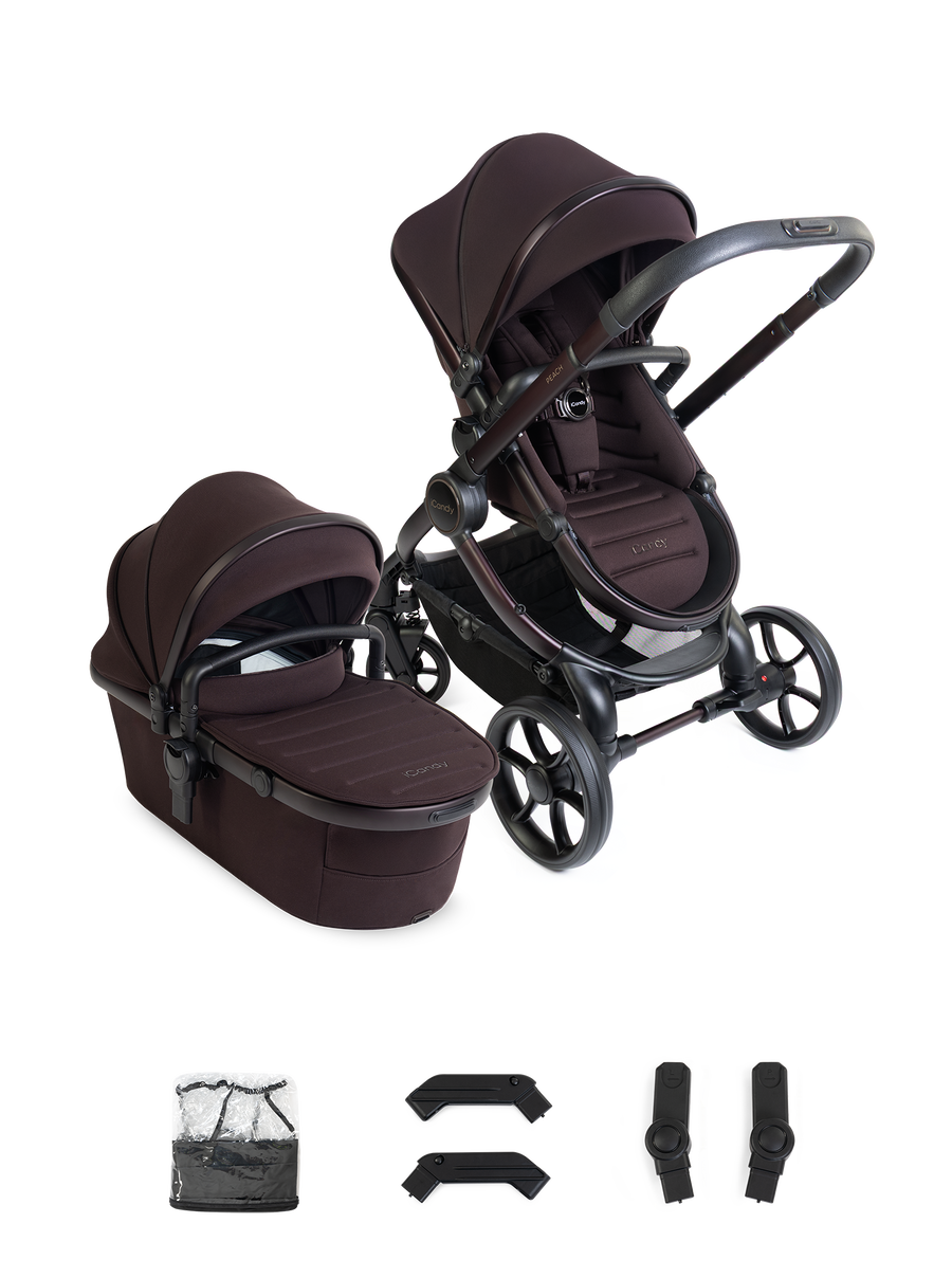 Peach 8 Coffee Bean Pushchair and Carrycot