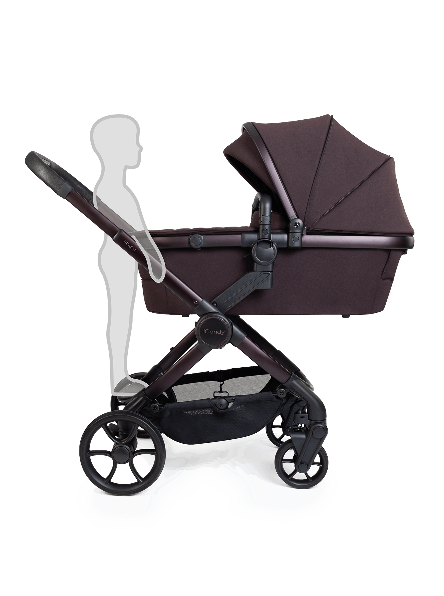 Peach 8 Coffee Bean Pushchair and Carrycot