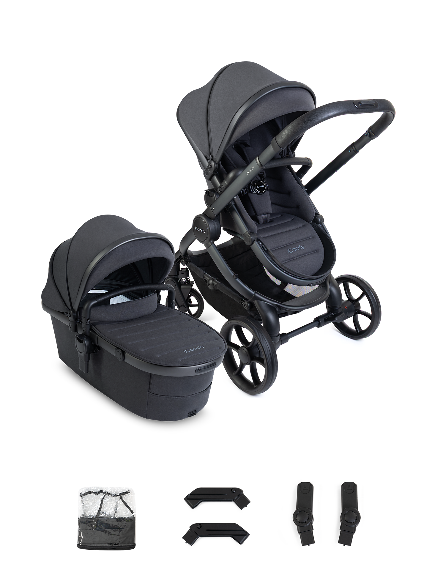 Peach 8 Grey Pushchair and Carrycot