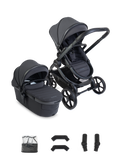 Peach 8 Grey Pushchair and Carrycot