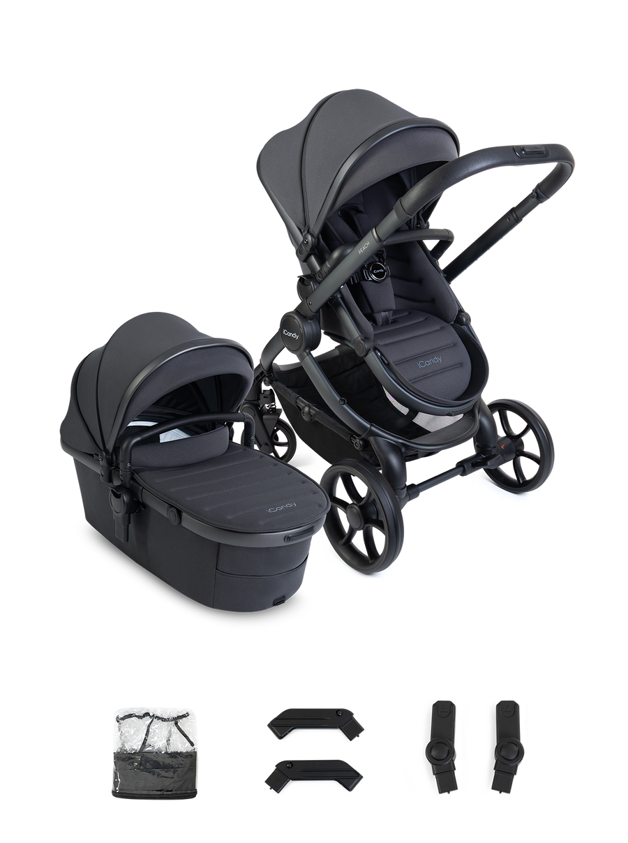 Peach 8 Grey Pushchair and Carrycot