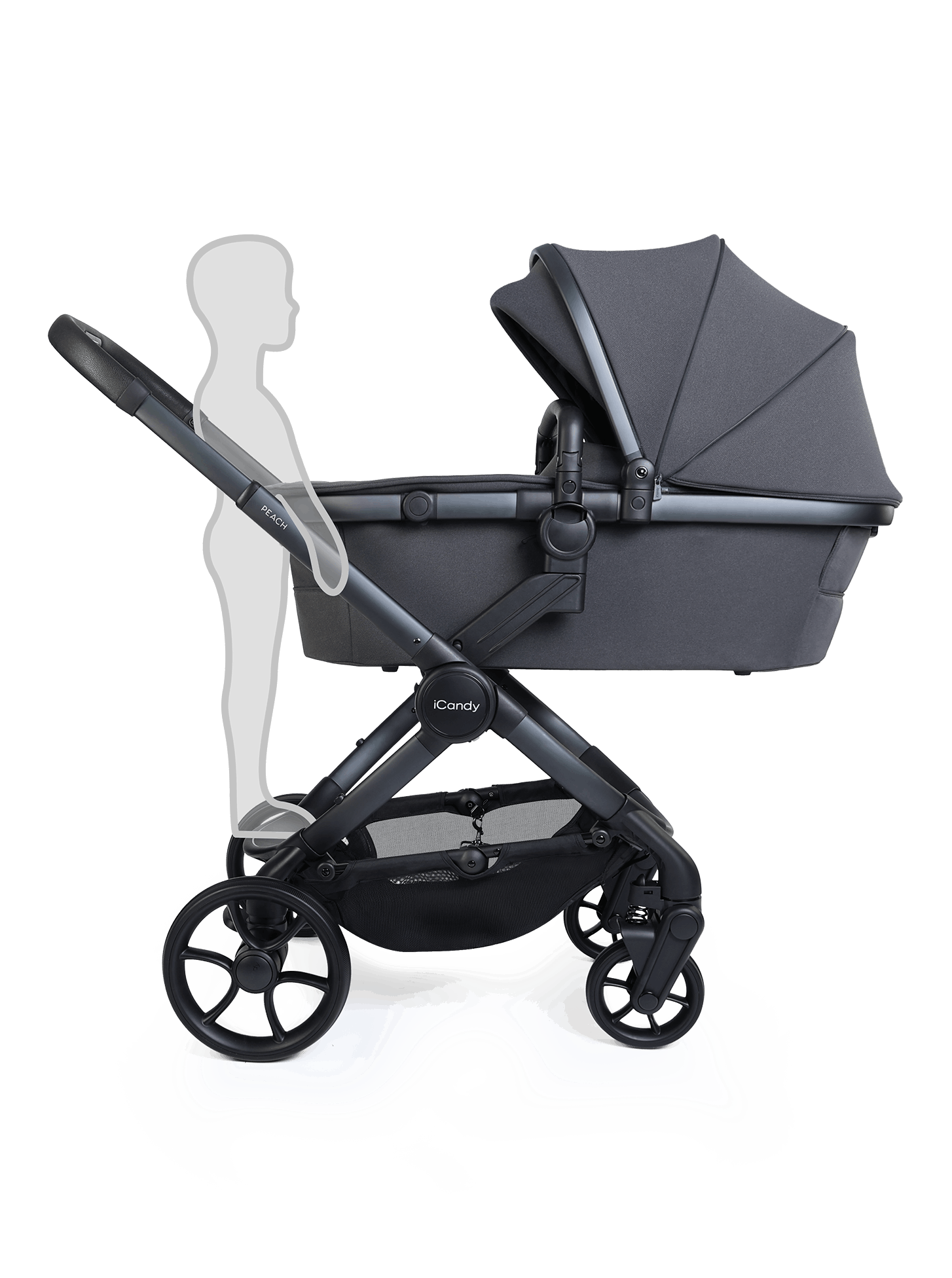 Peach 8 Grey Pushchair and Carrycot