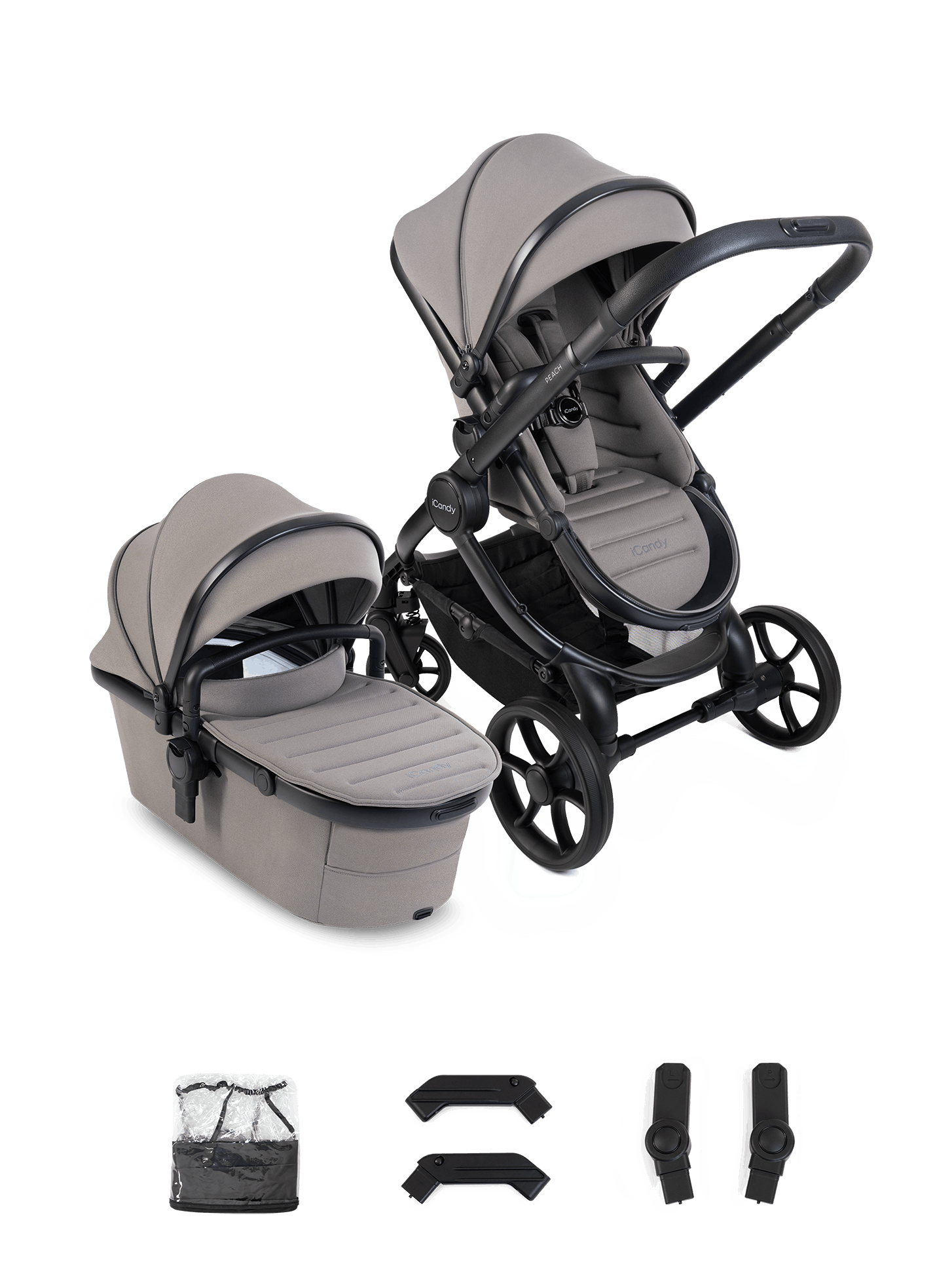 Peach 8 Porcini Pushchair and Carrycot