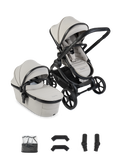 Peach 8 Taupe Pushchair and Carrycot