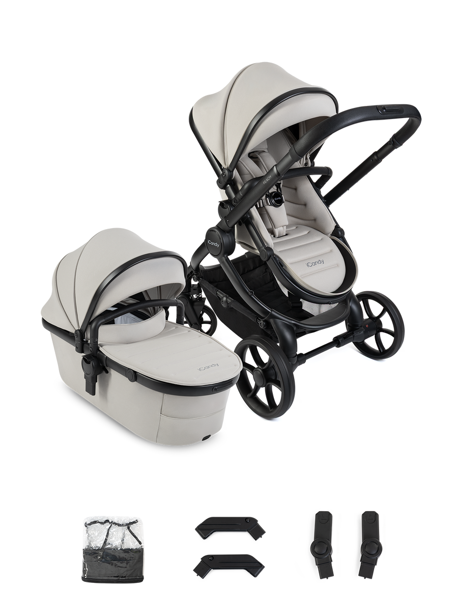 Peach 8 Taupe Pushchair and Carrycot