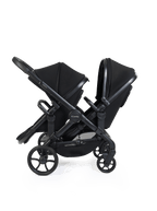 Peach 8 Black Pushchair and Carrycot - Double 360 Car Seat Combo