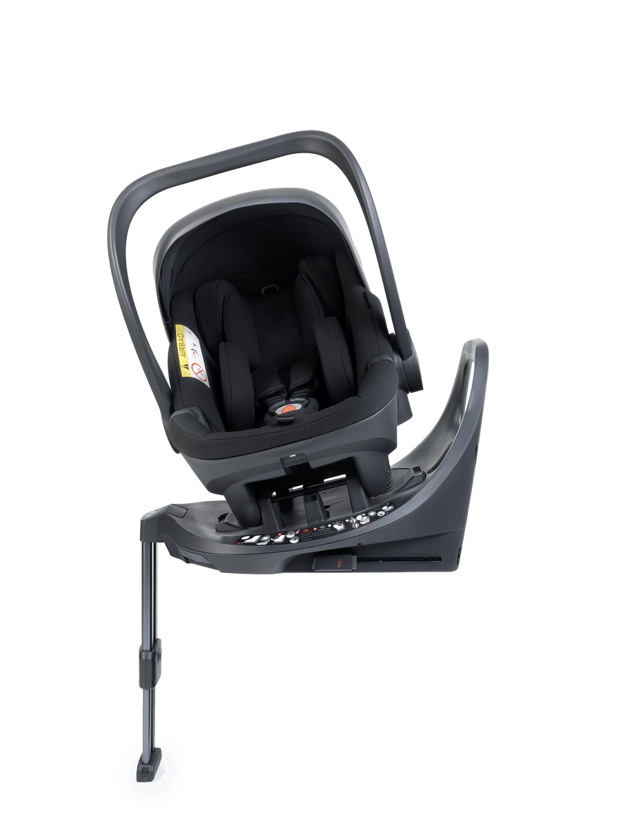 Peach 8 Black Pushchair and Carrycot - Double 360 Car Seat Combo