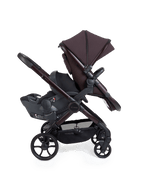 Peach 8 Coffee Bean Pushchair and Carrycot - Double 360 Car Seat Combo