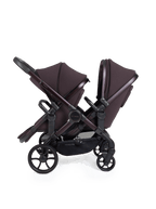 Peach 8 Coffee Bean Pushchair and Carrycot - Double 360 Car Seat Combo