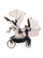 Peach 8 Biscotti Pushchair and Carrycot - Double 360 Car Seat Combo