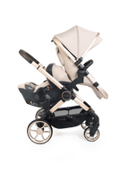Peach 8 Biscotti Pushchair and Carrycot - Double 360 Car Seat Combo