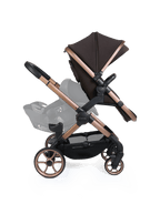 Peach 8 Pecan Pushchair and Carrycot - Double