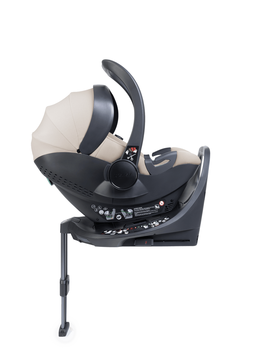 Peach 8 Taupe Pushchair and Carrycot - Twin 360 Car Seat Combo