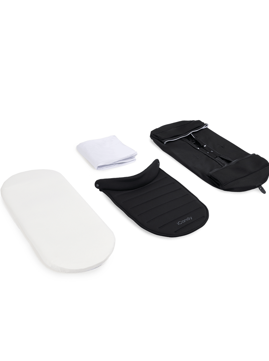 Peach 8 Black 2nd Carrycot Fabric