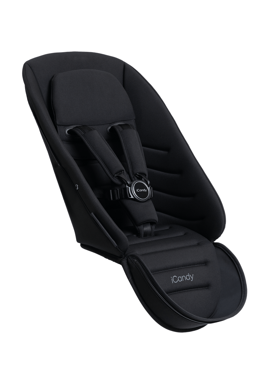 Peach 8 Black 2nd Seat Fabric
