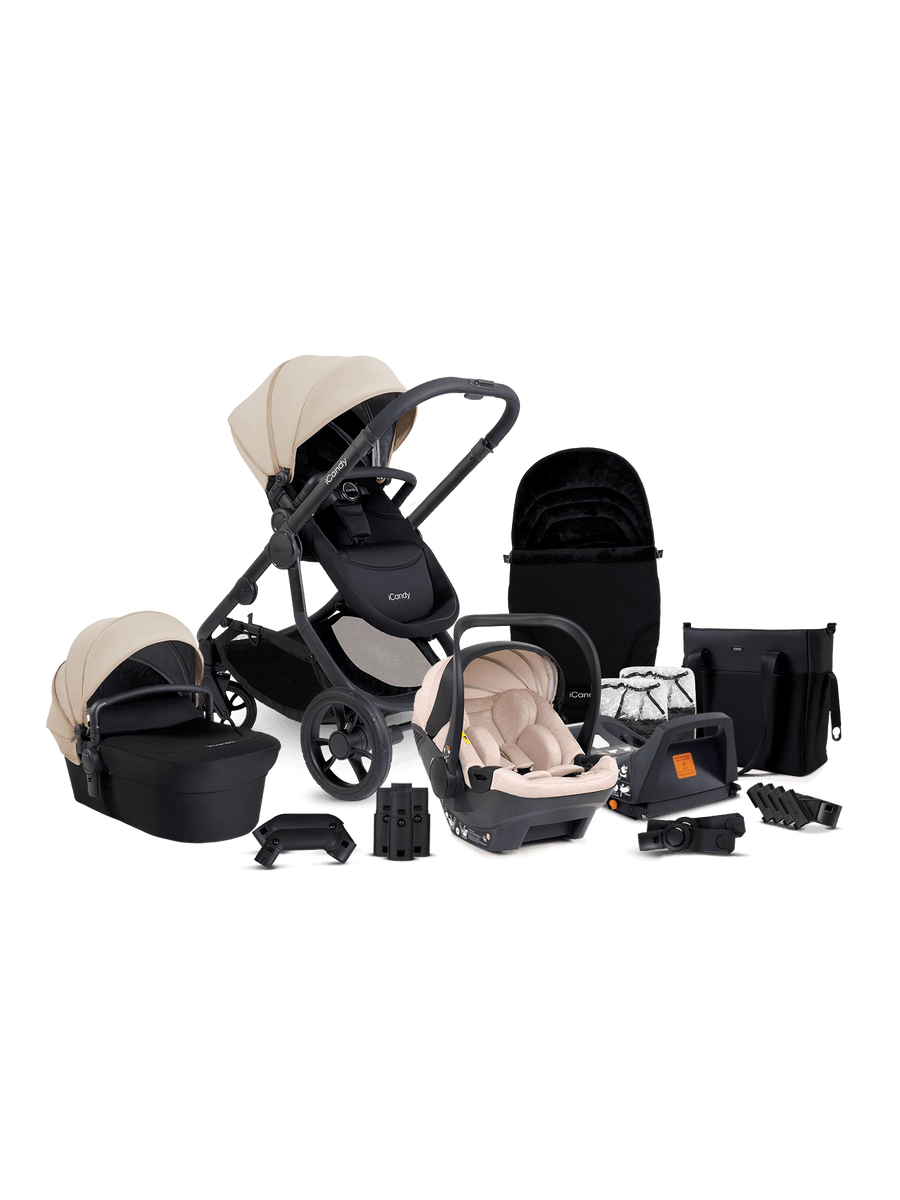 orange car seat and stroller combo Orange 4 Travel System & Car Seat - Latte