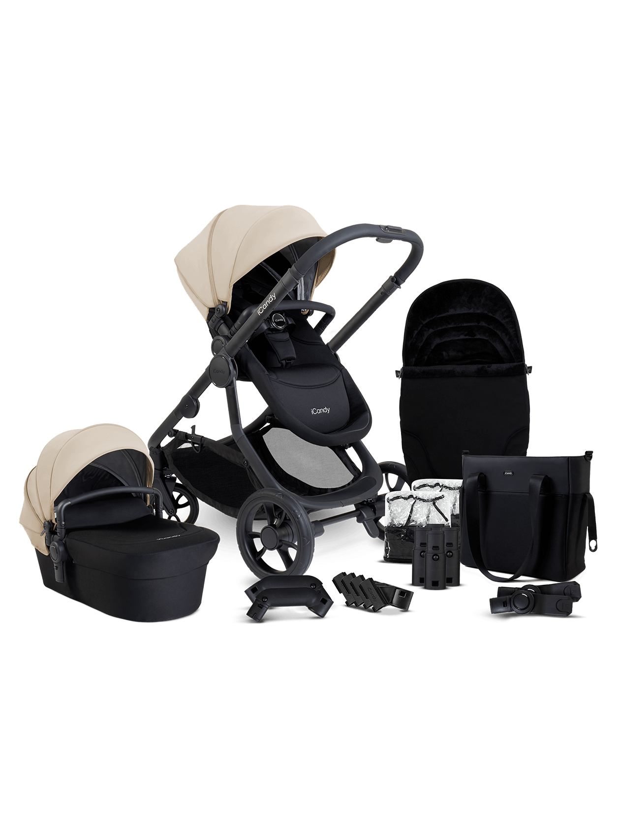 Orange 4 Latte Pushchair Bundle