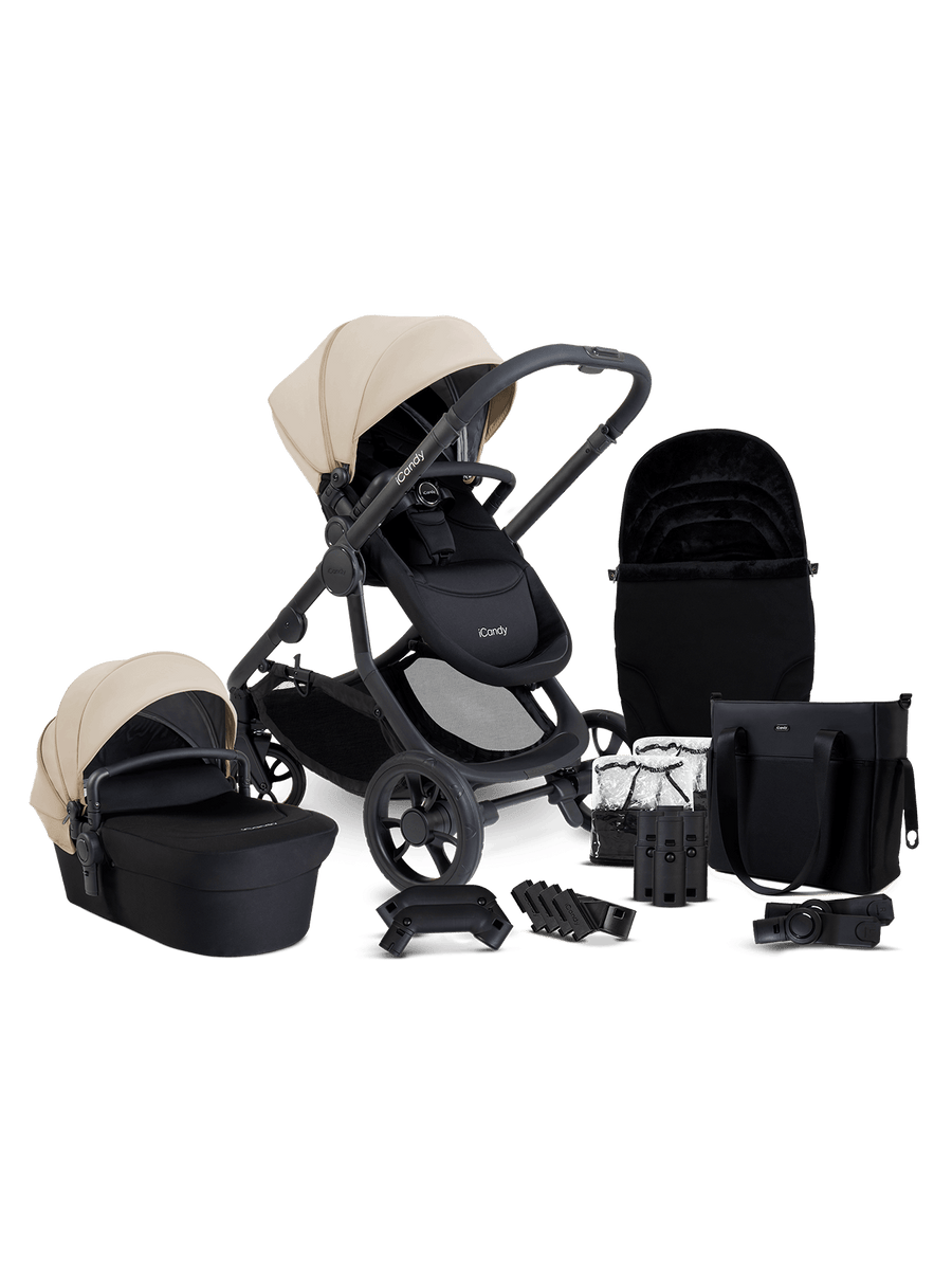 Orange 4 Latte Pushchair Bundle