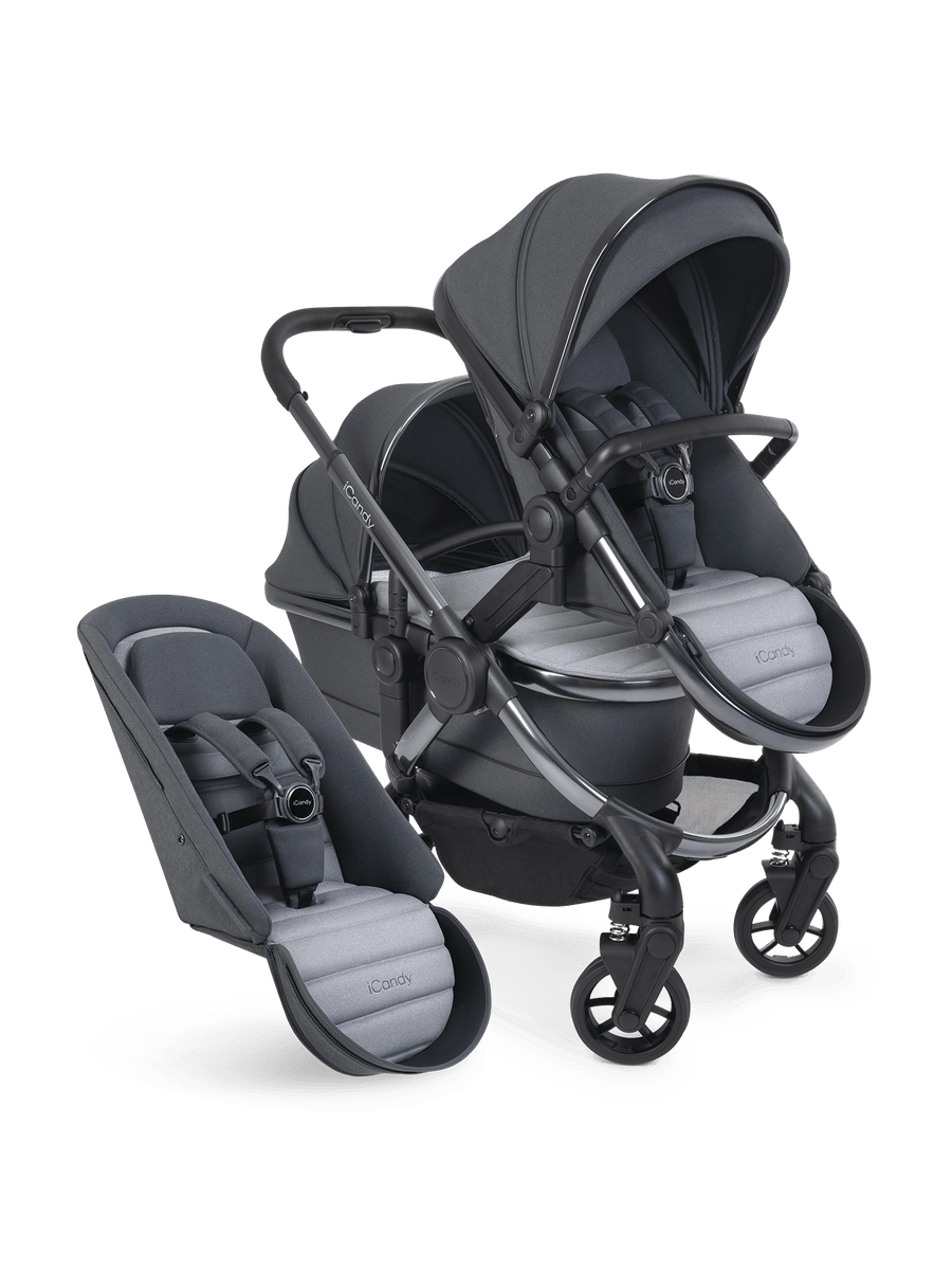 Peach 7 Truffle Pushchair and Carrycot - Double