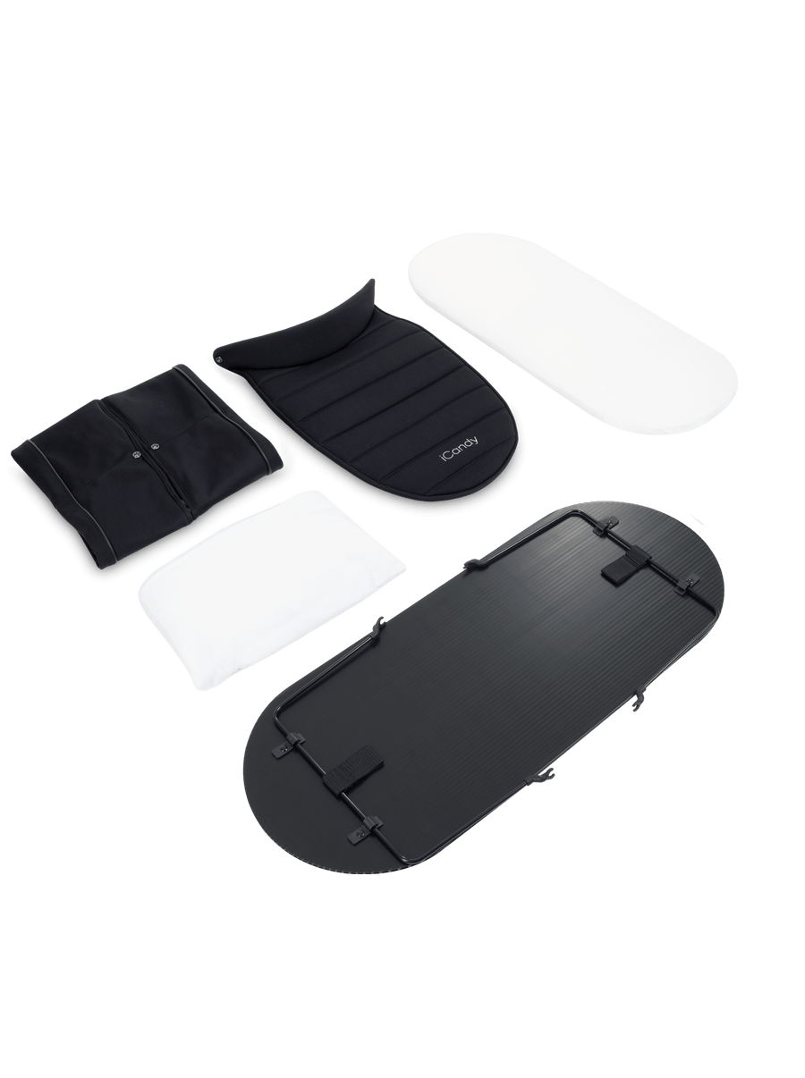 Peach 7 Black 2nd Carrycot Fabric