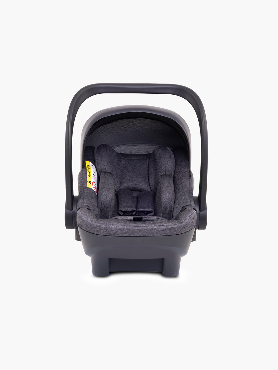 Peach 7 Dark Grey Pushchair and Carrycot - Complete Car Seat Bundle