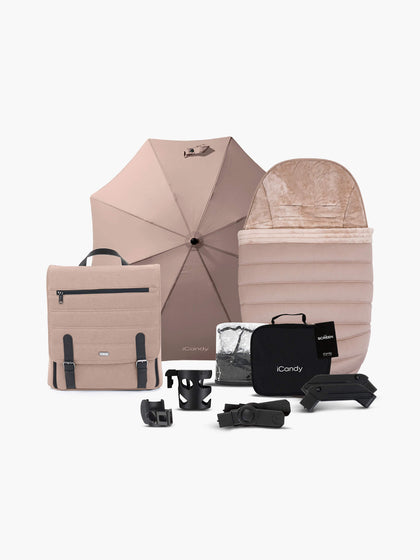 Peach 7 Cookie Pushchair and Carrycot - Complete Bundle