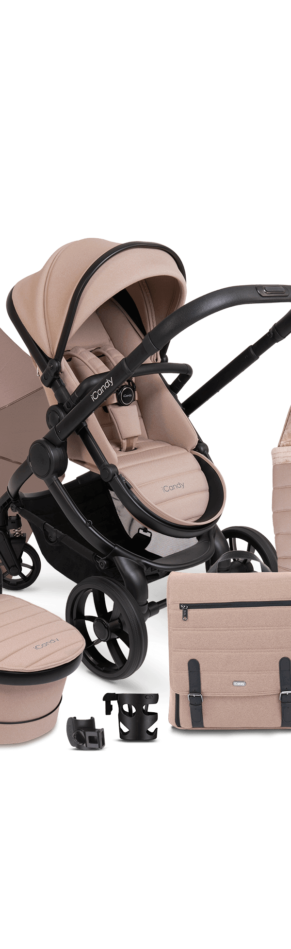 Peach 7 Cookie Pushchair and Carrycot - Complete Bundle