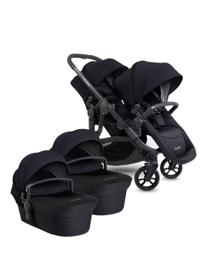 Orange 4 Black Pushchair Bundle - Twin