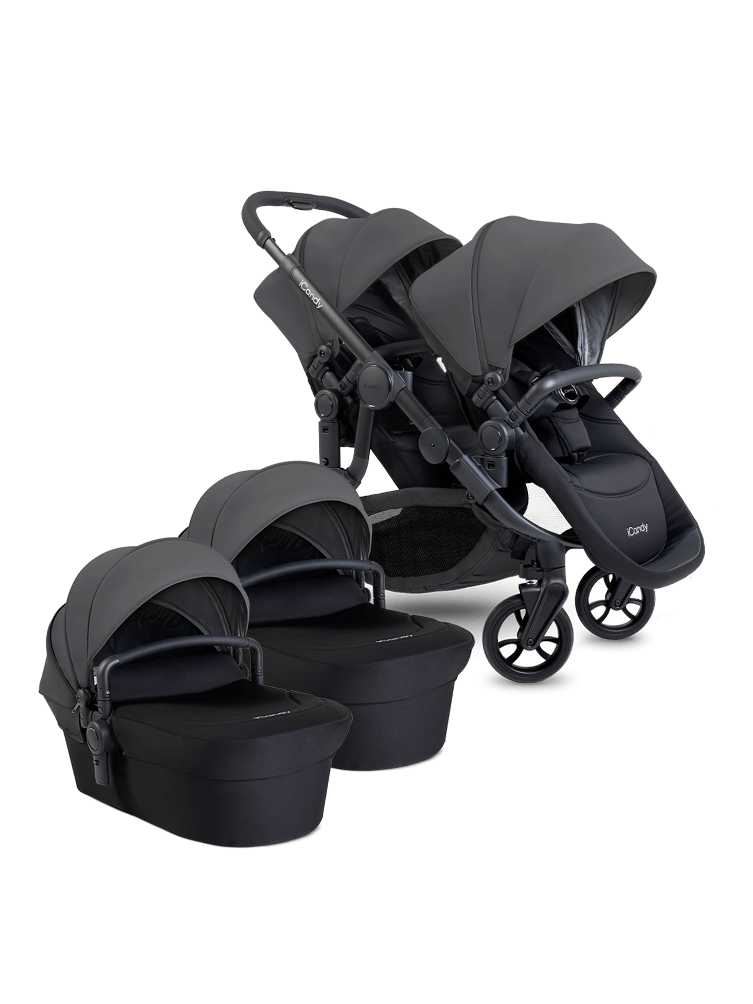 Orange 4 Fossil Pushchair Bundle - Twin