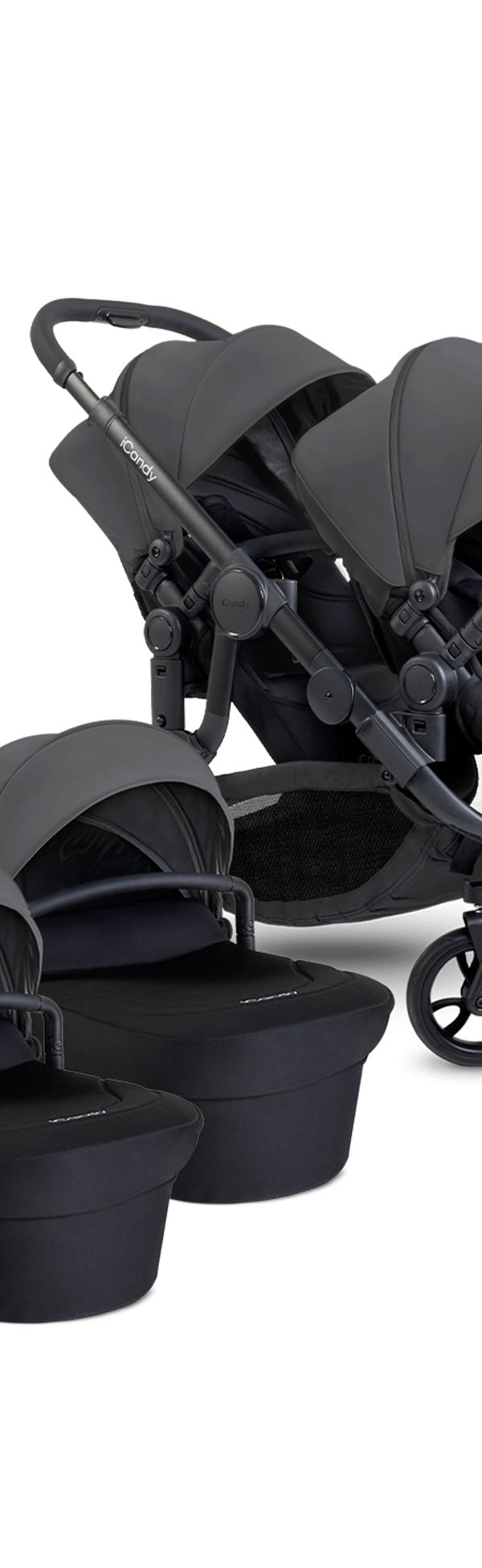 Orange 4 Fossil Pushchair Bundle - Twin