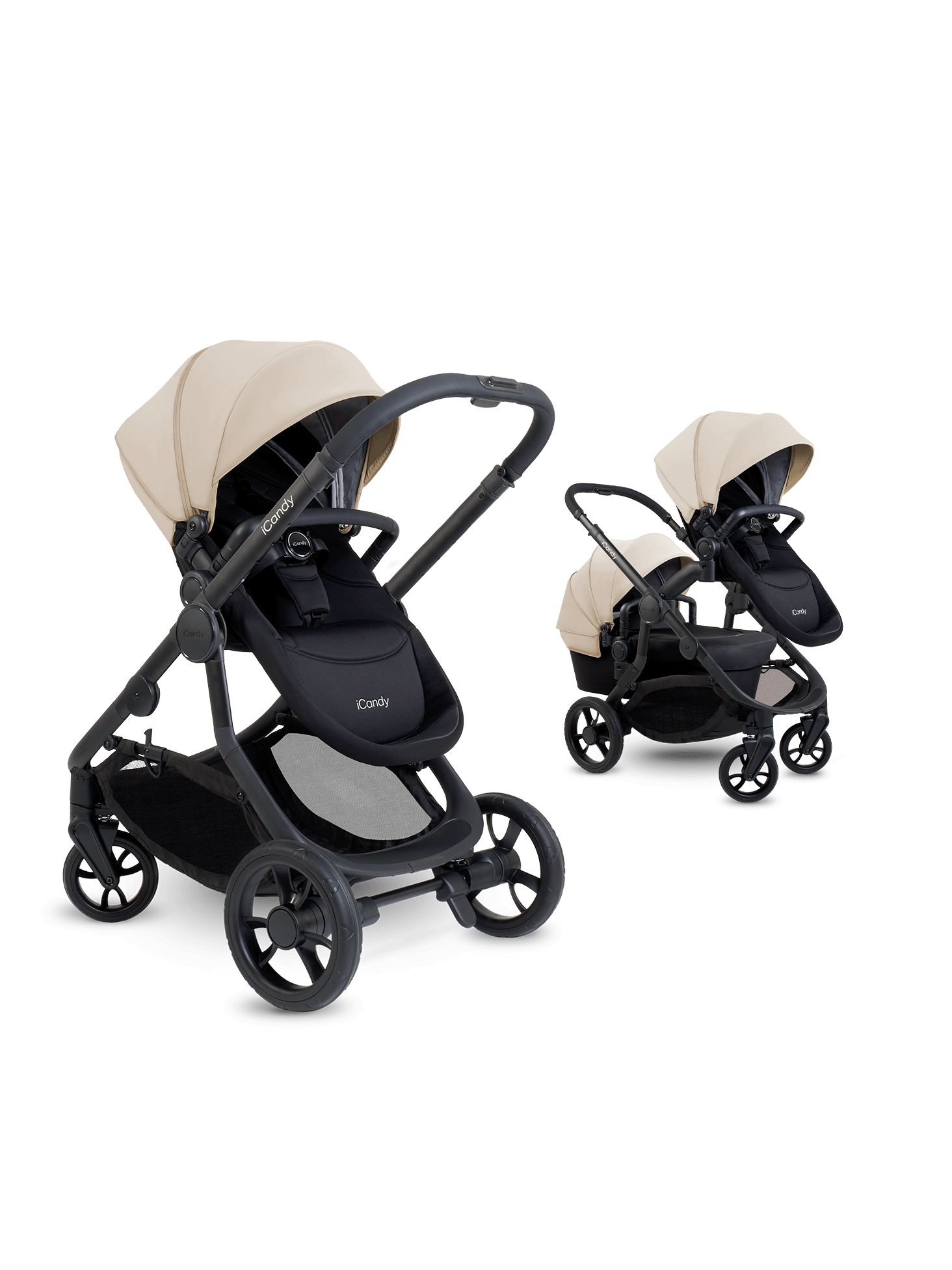 Orange 4 Latte Pushchair and Carrycot