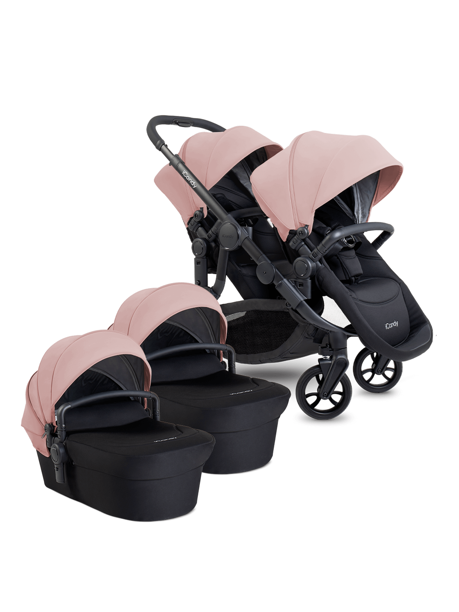 Orange 4 Rose Pushchair Bundle - Twin