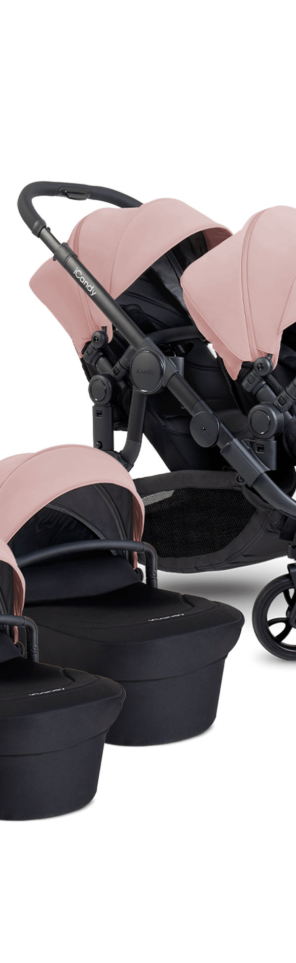 Orange 4 Rose Pushchair Bundle - Twin