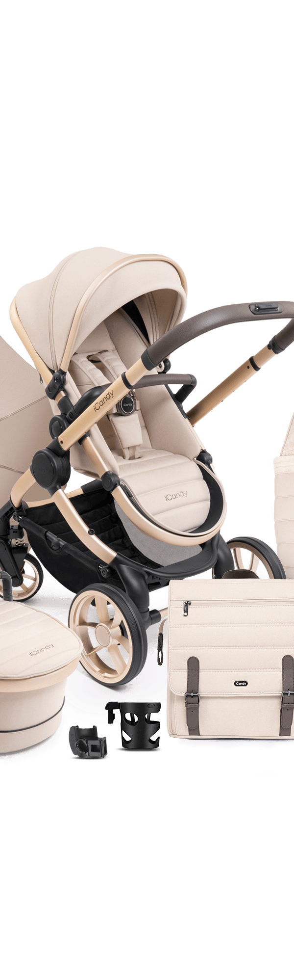 Peach 7 Biscotti Pushchair and Carrycot - Complete Bundle