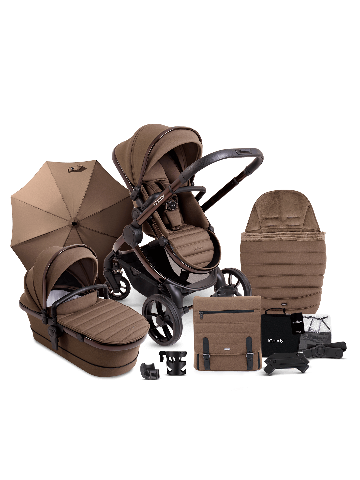 Peach 7 Coco Pushchair and Carrycot - Complete Bundle