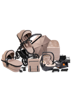 Peach 7 Cookie Pushchair and Carrycot - Car Seat Bundle