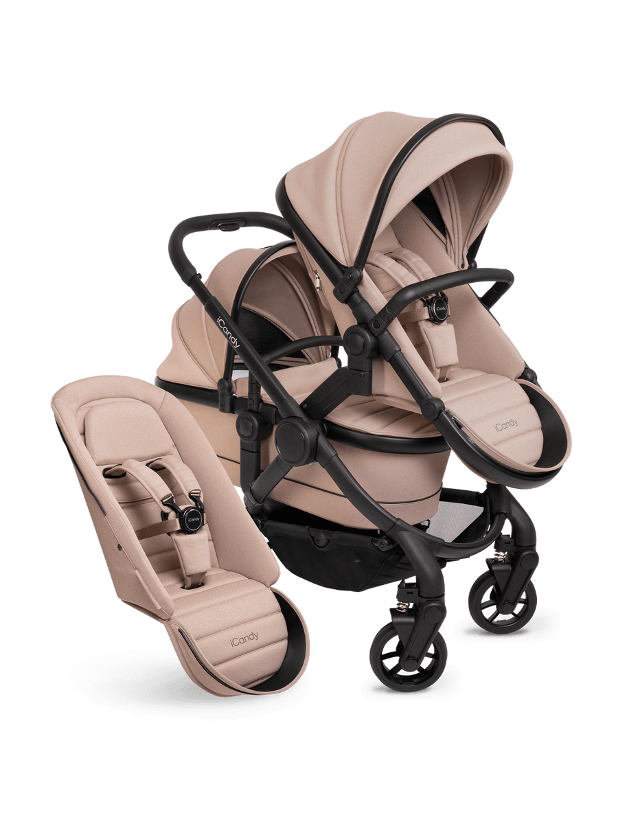 Peach 7 Cookie Stroller and Bassinet - Double