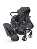 Peach 7 Dark Grey Pushchair and Carrycot - Double