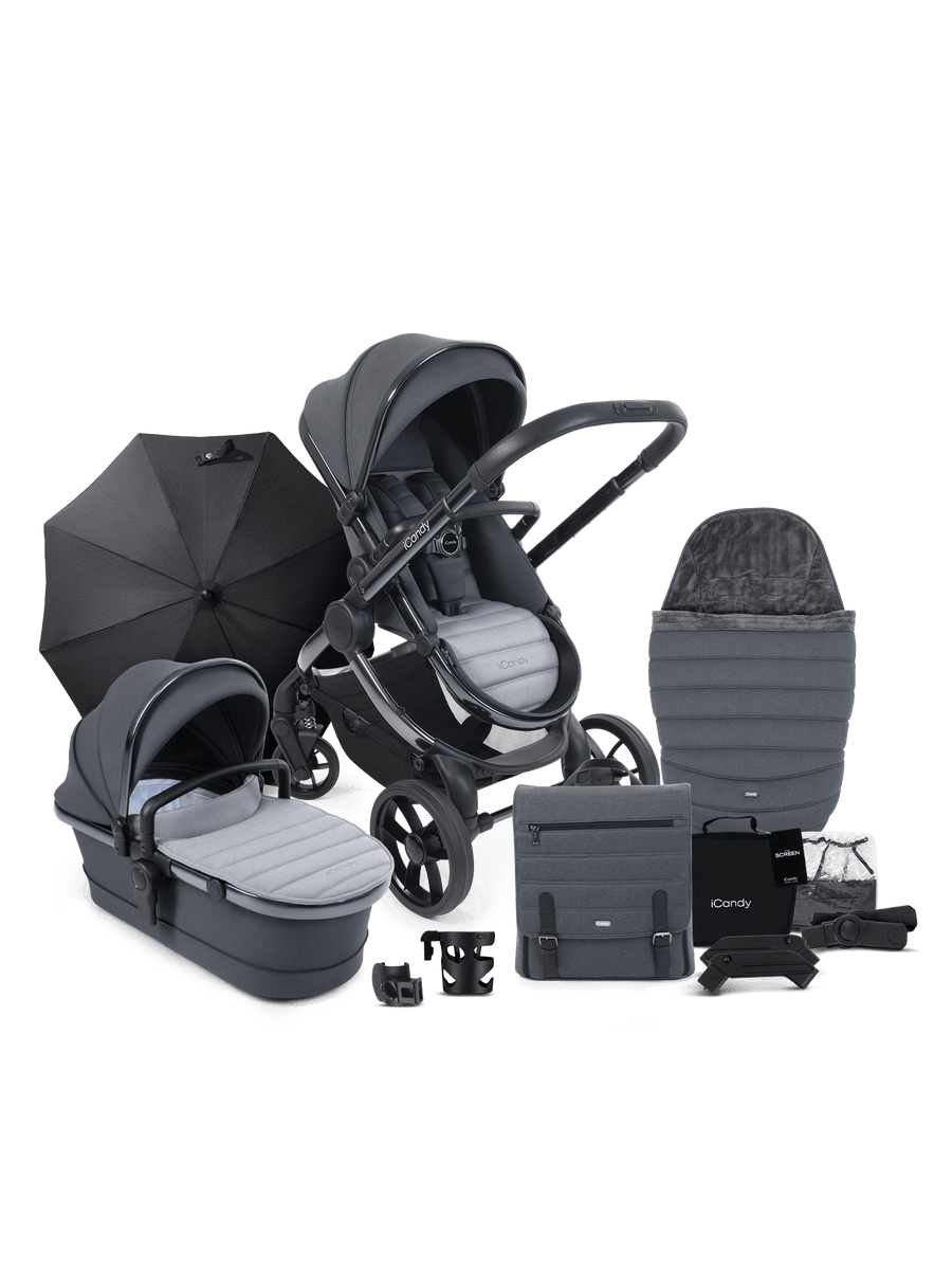 Peach 7 Truffle Pushchair and Carrycot - Complete Bundle