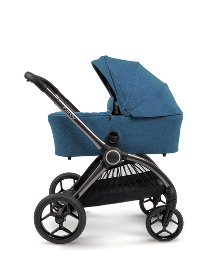 stokke blue melange Core Pushchair & Carrycot Bundle in Atlantis Blue