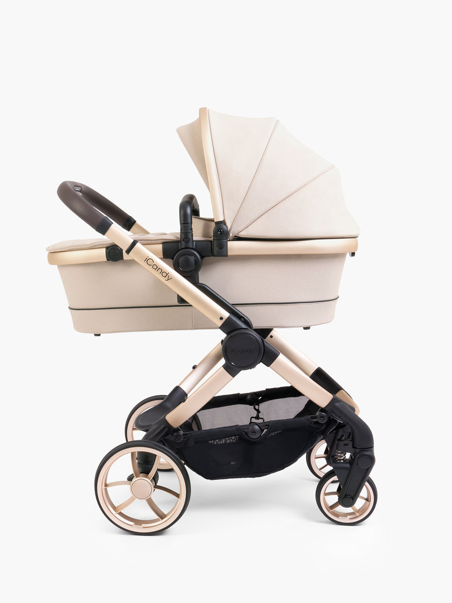 Peach 7 Biscotti Pushchair and Carrycot - Car Seat Bundle