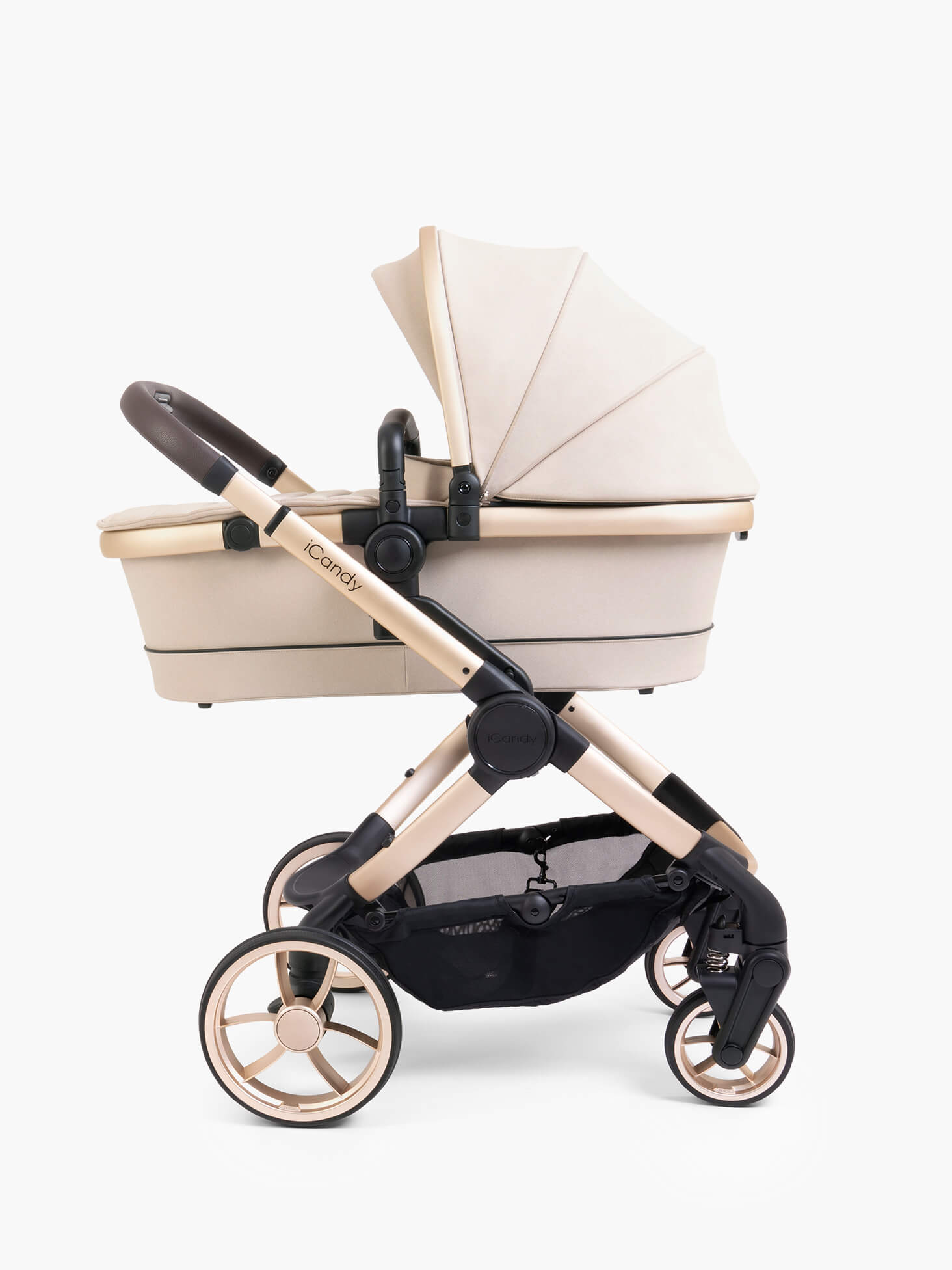 Peach 7 Pushchair & Carrycot Bundle in Biscotti – iCandy – iCandy
