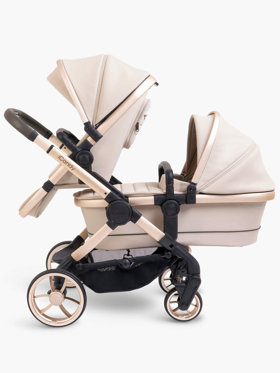 Peach 7 Biscotti Pushchair and Carrycot - Double